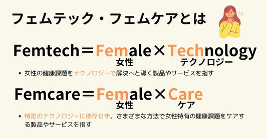 フェムテック・フェムケアとは
