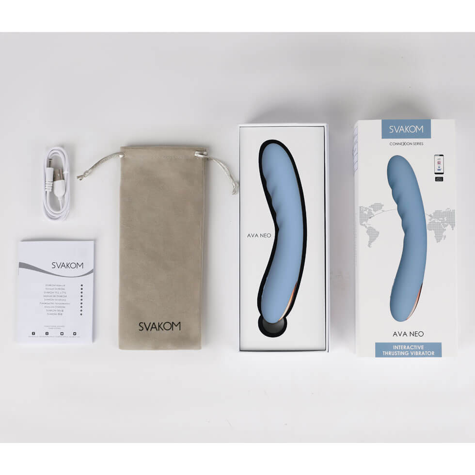 【初・中級】【正規品】【上品なデザインのピストンタイプ。伸縮する動きが膣内のマッサージ効果大。アプリ操作可】SVAKOM AVA NEO スバコムアヴァネオ