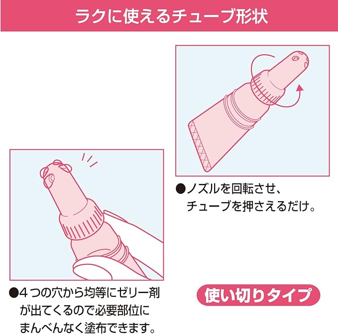 【潤滑剤】【小分けで直接膣内に注入できる】リューブゼリー デリケートイン