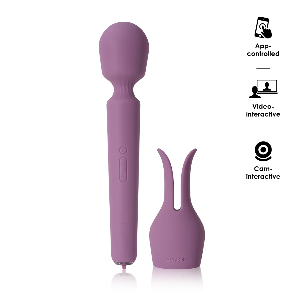 【初・中級】【特大電動マッサージ器 うさ耳アタッチメントが斬新!】【正規品】【SVAKOM】 EMMA NEO2
