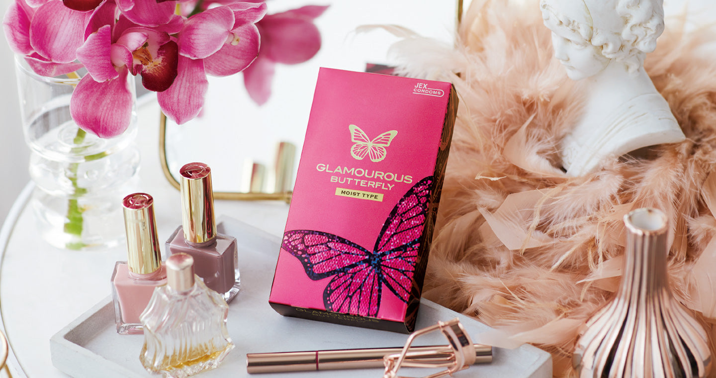 【ジェクス】【GLAMOUROUS BUTTERFLY】グラマラスバタフライ (ホット・モイスト)各 6個入