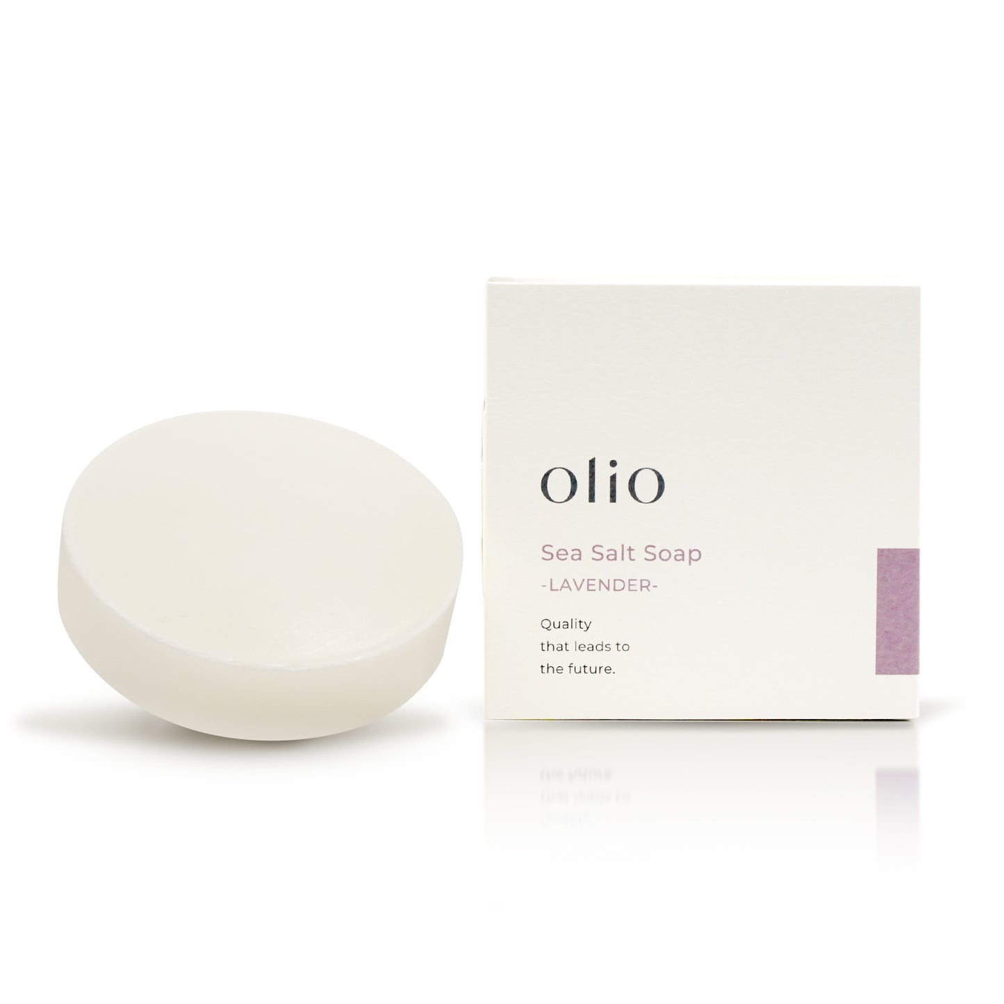 【顔ボディ用せっけん】【生理食塩水と同濃度でしみない!アトピーなどの肌トラブルに】olioオリオ Sea Salt Soap塩石けん -LAVENDER ラベンダー