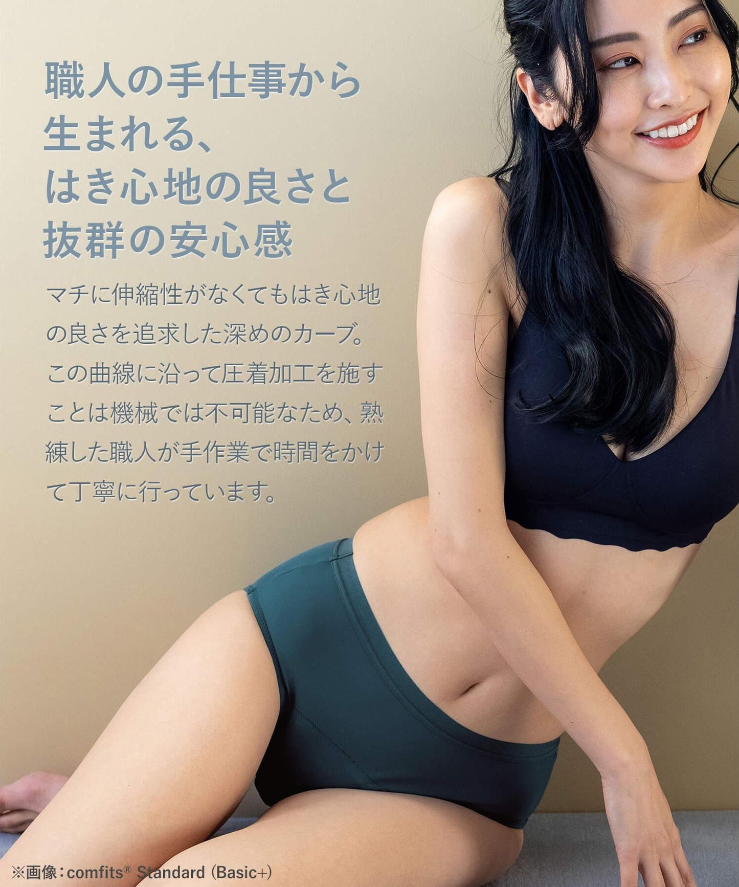 【吸水ショーツ】comfits Basic+(夜用)