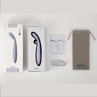 【初心者向け】【正規品】【細身のボディで自分の身体を探求しつくす。ヒート機能・スマホアプリ連動】【SVAKOM(スヴァコム)】CICI2