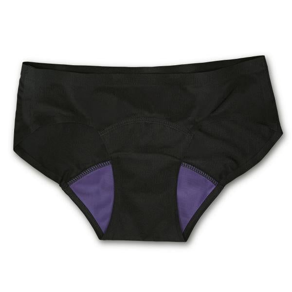 【メール便送料無料】【吸水ショーツ】【ツルツル生地で股部分がごわごわしない!】MOON PANTS ディタイム ブラック