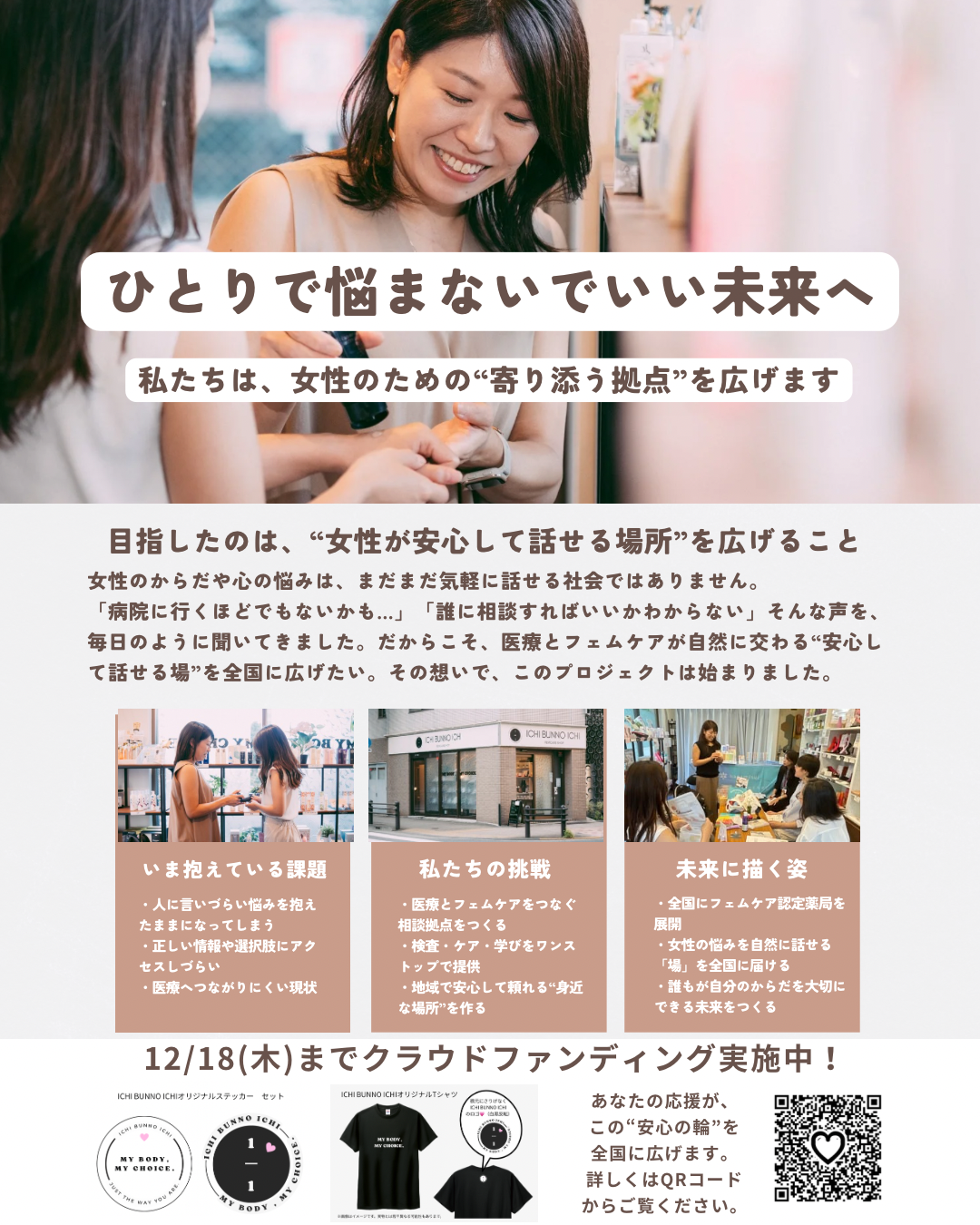 12/18(木）までクラファン挑戦中❗️ご支援お願いします。