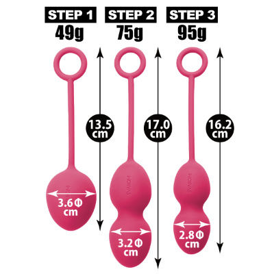 【膣トレ】 【３ステップで段階的に膣トレ！セットで始めやすい♪】 【SVAKOM NOVA】（スバコム　ノバ）
