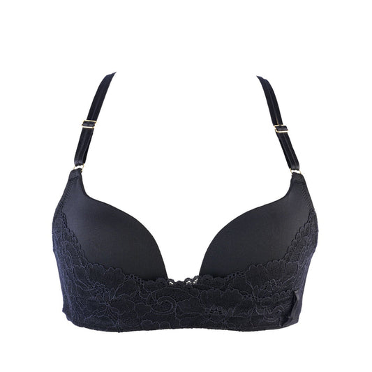 【ブラジャー】　【フロントマグネットホックでつけやすくオシャレなデザイン・更年期の手指のしびれや五十肩に】AonC ブラジャー（S・M・L）